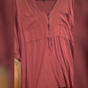TORRID SIZE 2 rust colored blouse